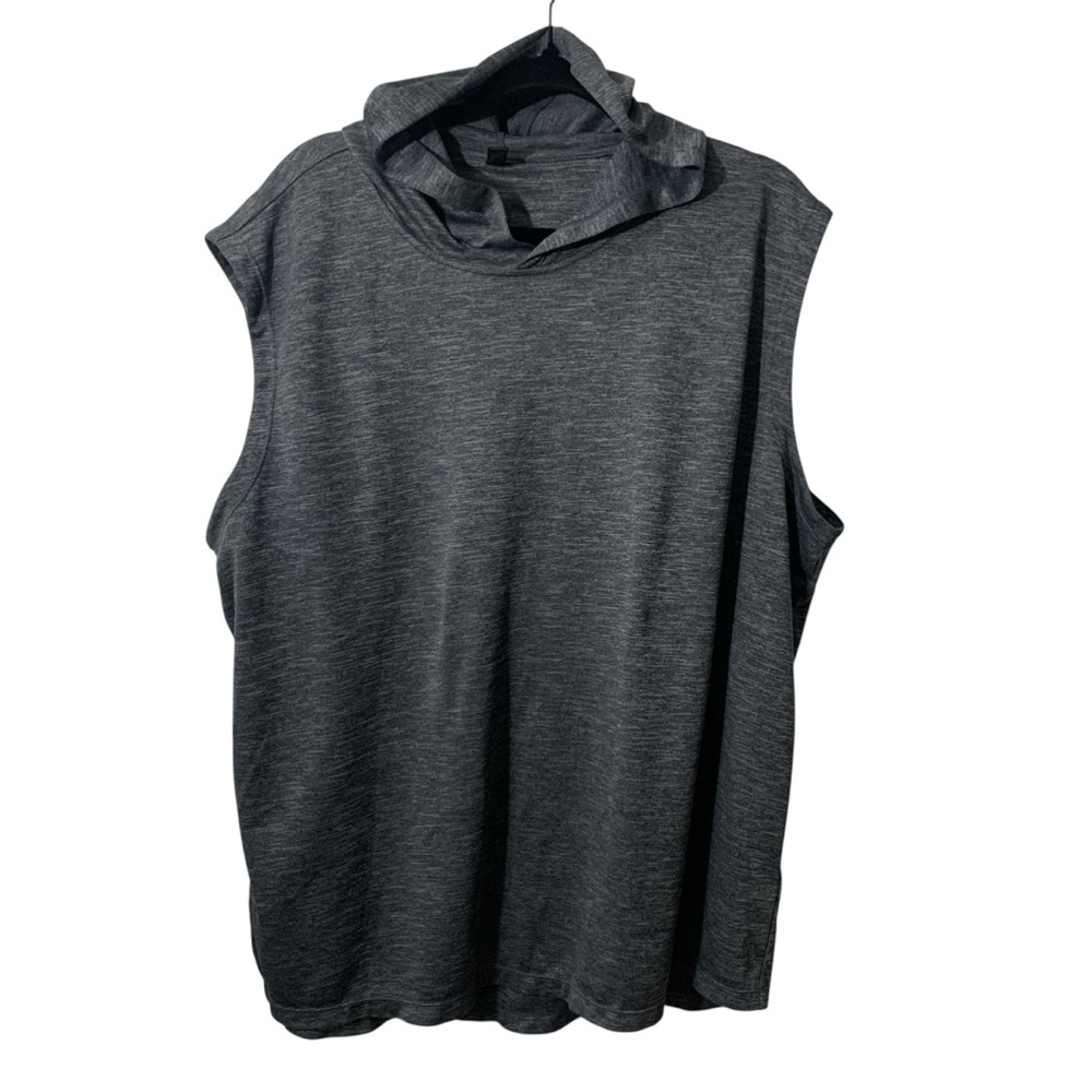 Z By Zella Men’s XXL Sleeveless Hoodie Gray Performance Gym Workout Tank